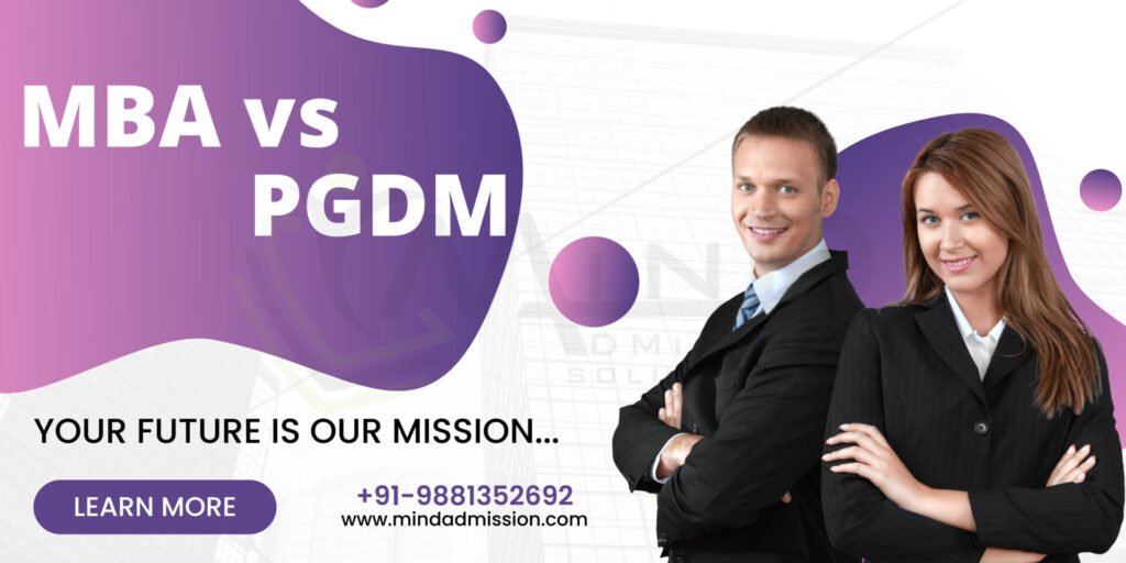 Differences Between PGDM and MBA